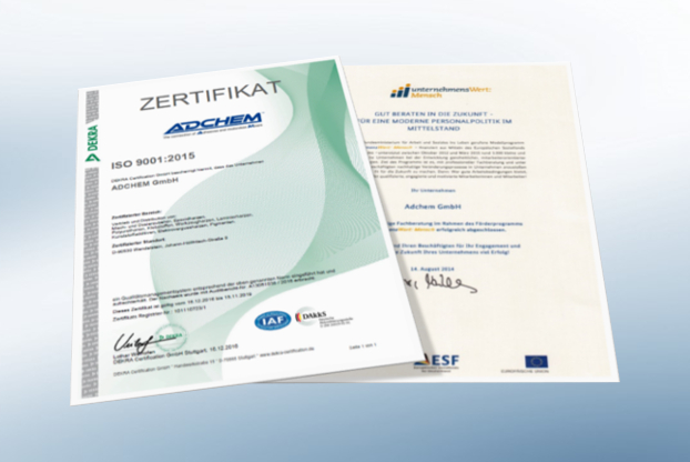Zertifikate, ISO, Qualität